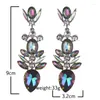 Orecchini penzolanti Fashion Big Crystal Drop Earrings for Women Party Jewelry Boho Elegant Long Dichiarazione Femme Christmas Gifts