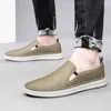 Scarpe casual mocassini minimalisti parco piatto da uomo che cammina versatili pendolari anti -slip