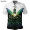 Yeni Zelanda Maori Rugby 3d Tüm Baskılı Erkekler Polo Gömlek Erkek Yaka Tee Unisex Yaz Spor Tenis Tshirt Kadın Gündelik Tops