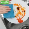 Kitchen Cleaning Cloth Dishwash Sponge Cleaning Sponge Linoleum Dish Cloth Sponge Scrubbing Pad 12pcs Non-stick Oil Scouring Pad