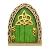 Decorazioni da giardino Figurine Gnome Outdoor Yard Art Miniature Fairy Door Gift Wooden For Albes Statues Lawn Ornament Decor Crafts