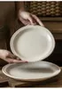 Пластины ужин на столовой посуду нерегулярная точка бусинки Керамика, подающая западная кухня Light Luxury 2024 Кухня