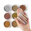 6pcs Sparkly Epoxy Filling Gold Silver Glitter Powder Filler For Epoxy Resin Pigment DIY Silicone Mold Resina Epoxi Kit Completo