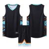 Giovani per bambini Basketball Jersey grandi dimensioni set di allenamento traspirante rapido e shorts Nome Numero sponsor logo