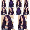 Fabricante de pão de cabelo 70cm Natural Wig Long Purple Party Cosplay Feminino Moda Curly Synthetic Wavy 2M811144769740 Produtos de entrega de gota AC OTLVY