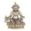 ネックレスイヤリングセットブラスファンカイシェン装飾品チベット宗教仏工芸礼拝彫像ウェンワンコレクション