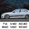 För Volvo XC90 XC60 C30 T6 S60 C70 XC40 V40 XC70 V70 V60 V50 S80 S40 AWD V90 S90 bildörr Sida klistermärken Auto Styling Accessories