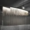 Nordic Style Long Tassel Chandelier Art Retro Restaurant Diner stół kuchenny sklep sklep hanginglamp oprawy