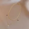 Personalità semplice 14k oro oro pentagramma da donna in acciaio inossidabile set di braccialetti