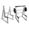 Creatieve barbell rack penhouder mini squat rack ornamenten met barbells en gewichten grappige gewichtheffen cadeaubribes organisator