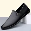 Casual Shoes Genuine Leather Men's Summer Breathable Slip On Business Antiskid Handmade Designer Formal Loafers