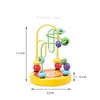 베이비 서클 비드 와이어 미로 장난감 나무 나무 몬테소리 롤러 코스터 주도 게임 초기 교육 학습 감각 수학 장난감 아이