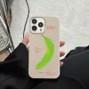 Creative Green Banana Funny Telephone para iPhone 13 14 Pro Max 11 12 Mini 7 8 Plus X XS Max XR SE Art Bock -Propulse Soft Cover