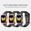 Bling Protective Shell for Apple Watch 7 8 5 6 SE 4 Série Série Couvre-cadre de sang
