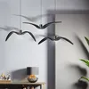 Simple Bird Lamp Modern Led Pendant Lights Home Decor Lampen Seagull Trap Kroonluchters Restaurant Lichten Hall Bird Flock Lampen