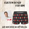 Gepersonaliseerd gezicht foto -ondergoed - aangepaste hartboxer -briefs - Custom Men Briefs - Gift voor echtgenoot - verjaardagscadeau voor papa