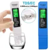 1PC White Digital Water Quality Tester TDS EC Meter Range 0-9990 Multifunctional Water Purity Temperature Meter TEMP PPM Tester