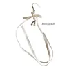 Keychains Resin balletschoen telefoon hanger ketting kettingmeisje Sweet Charm Ribbon Accessory F19D