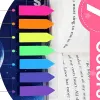 20*7pcs Fluoreszenz transparente Sticky Notes Memo Lesezeichen Banner Sticky Notes Sticker Index Marker School Office Schreibwaren