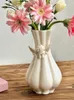 Vaser mild krämfärg tredimensionell ängel vitlök form vas beige enkla estantes para planter floreros vintage
