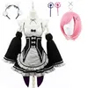 Anime RAM REM Lolita Maid Cosplay Costumes Vestido Re: Zero Kara Hajimeru ISEKAI Seikatsu Halloween kostiumy dla kobiet loli sukienka