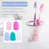 3 Pezzi Copritaspazzolino Tappi Custodia par Spazzolino Portatile Gustodia Per Spazzolino Elettrico en silicone Copricapo Materiale Alimentare Accessori par il Bagno