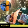 10 stycken Elastisk tältfix Cords Black Ball Bungee Loop Strap Tarpaulin Canopy Fast rep för utomhuscamping