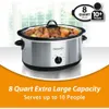 7 Quart Portable Plantable Planker مع Timer and Lid Lid Stainless Steel - Large 8 Quart Oval Manual Slow Cooker Steeld (SCV800 -S)