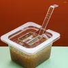 Ложки помешивания ложки долговечный прозрачный соус с длинной ручкой для вечеринок кухонная питание