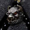 Bull diable vintage anneaux pour hommes femmes chinois mythique animal ring hip hop riveilles de rock cadeau résidante