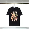 Fashionabla casablanca 24 sommar ny anteckningsbrev tryckt kortärmad t-shirt