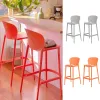 2Pcs 1:6 Dollhouse Miniature Bar Counter Chair Dining Chair High Stool Chair Furniture Model DIY Dolls House Life Scene Decor