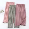 Modal Comfortable Sleep Pants For Womans Spring Summer Pajamas Capri Pant Loose Nightwear 3/4 Length Home Trousers Women