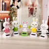 Bilpanelen Toys Cute Swinging Rabbit Dancer Solar Powered Toy Car Interior Ornament Solar Dancing Toys Desk Windows Bill