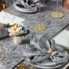 Table Notte 46x46cm Stone Linon lavé serviettes de mariage Dîner de mariage Placemat Pure Pure Pure Classical Home Decor