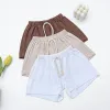 Spodnie Summer 2PCS Nowonarodzona dziewczynka dla chłopców ubrania bawełniane lniane koszulę z krótkim rękawem+szorty spodnie dla dzieci stroje niemowląt garnitury
