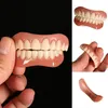 Fausses dents en silicone supérieur inférieur enjoux parfaits de rire parfaits de rires