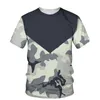 Été Nouvelle tendance Personnalité Men Camouflage à séchage rapide T-shirt T-shirt Street Style Sports Op Op de haute qualité