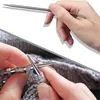 編み針3PCSケーブル針編み糸編み針と靴下用の柔軟な編み針