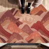 Carpets 60x90cm Mountains Painting Printed Carpet Door Hallway Mat Rug Dust Removal Pvc Coil Floor