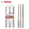 BOSCH 2608833912 SDS Plus 5x Bit de forage à quatre coupeurs de maçonnerie Foret en béton armé 3 pièces pour le marteau rotatif Bosch GBH