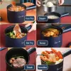 POTS 110V 220V Electric Cooking Pot Home Electric Hot Pot Multifunction Rice Cooker Nonstick Pan Single/Double Layer 12 People