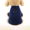 Vêtements pour chiens en peluche animal de compagnie chaude à deux pattes en toison polaire costume de vêtements d'hiver avec fournitures de boucle pour chiot chat - taille s (rose)