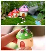 4 storlekar Fairy Garden Accessories Miniature Mushroom Prydnadsstaty Figurer Växtpottdocka Hemma trädgårdsdekor Craft Craft