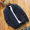 Heren Jackets Men Bomber Jacket Militaire katoenen jas Spring herfst kleding ritssluiting windjager lange mouw vaste kraag met lange mouwen