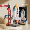Assemblaggio di blocchi per l'edilizia per navette spaziali Rockets Portali Aereo Pun di Boys Toys Modelli di blocchi da costruzione Assemblaggio Child