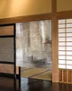 Yağlı Boya Geometrik Turuncu Japon Kapı Perde Mutfak Kapısı Dekoratif Drapes Cafe Restoran Noren Half-Curtain Asma