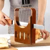 Toast Bread Slicer Stand Foldable Bread Cutting Tool Plastic Sandwich Cutter Mold Loaf Cutter Rack Baking Tool Kitchen Gadgets