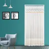 Summer Screen Door Curtain Single Layer Lace Mesh Anti Mosquito Net Self-adhesive Divider Curtain for Living Room Bedroom Docor