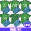 2024 25 Seattle Sounders FC Kids Kit Futbol Formaları Roldan Ruidiaz Morris De La Vega Home Çocuk Takım Futbol Gömlek Kısa Kol Üniformaları